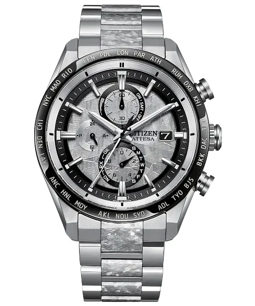 ساعة سيتيزن أتيسا AT8284-61A تيتانيوم إيكو درايف – Citizen Attesa Eco-Drive Titanium 42mm Silver Dial