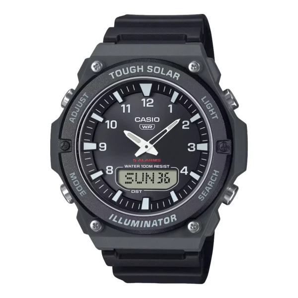 ساعة كاسيو AQ-S820W-1AVDF سولار أنالوج ورقمية مقاومة للماء | Casio AQ-S820W-1AVDF Solar Analog-Digital Watch Waterproof