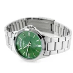 ساعة كاسيو الرجالية الكلاسيكية الخضراء MTP-1381D-3AVDF – Casio Green Dial Day-Date Stainless Steel Watch