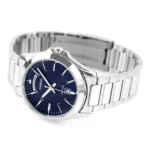 ساعة كاسيو الرجالية الكلاسيكية الزرقاء MTP-1370D-2A2VDF – Casio Blue Dial Classic Stainless Steel Watch