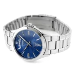 ساعة كاسيو الرجالية الكلاسيكية الزرقاء MTP-1381D-2AVDF – Casio Blue Dial Day-Date Stainless Steel Watch