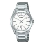ساعة كاسيو الرجالية الكلاسيكية الفضية MTP-1370D-7A3VDF – Casio Silver Dial Classic Stainless Steel Watch