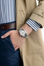 ساعة كاسيو الرجالية الكلاسيكية الفضية MTP-1381D-7AVDF – Casio Silver Dial Day-Date Stainless Steel Watch