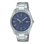 ساعة كاسيو الرجالية الكلاسيكية MTP-1302DA-2A1VDF – Casio Classic Stainless Steel Blue Dial Watch