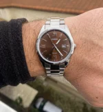 ساعة كاسيو الرجالية الكلاسيكية MTP-1302DD-5AVDF – Casio Classic Stainless Steel Brown Dial Watch
