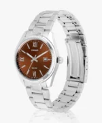 ساعة كاسيو الرجالية الكلاسيكية MTP-1302DD-5AVDF – Casio Classic Stainless Steel Brown Dial Watch