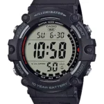 ساعة كاسيو الرقمية AE-1500WH-1AVDF رجالية بتوقيت عالمي وLED – Casio Digital Watch Dual Time 100M Resin