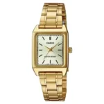 ساعة كاسيو النسائية الذهبية الكلاسيكية LTP-V007G-9EUDF – Casio Gold Rectangular Classic Watch