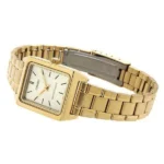 ساعة كاسيو النسائية الذهبية الكلاسيكية LTP-V007G-9EUDF – Casio Gold Rectangular Classic Watch