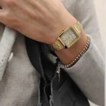 ساعة كاسيو النسائية الذهبية الكلاسيكية LTP-V007G-9EUDF – Casio Gold Rectangular Classic Watch