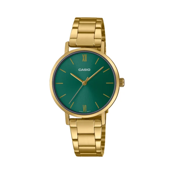 ساعة كاسيو النسائية الكلاسيكية الذهبية LTP-VT02G-3AUDF – Casio Gold Elegant Analog Watch
