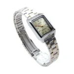 ساعة كاسيو النسائية الكلاسيكية ثنائية اللون LTP-V007SG-9EUDF – Casio Two-Tone Classic Rectangular Watch