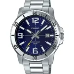 ساعة كاسيو رجالية MTP-VD01D-2BVUDF بقرص أزرق – Casio Analog Men’s Watch 45mm Blue Dial Stainless Steel