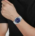 ساعة كاسيو رجالية MTP-VD01D-2BVUDF بقرص أزرق – Casio Analog Men’s Watch 45mm Blue Dial Stainless Steel