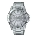 ساعة كاسيو رجالية MTP-VD01D-7CVUDF بقرص أبيض – Casio Analog Men’s Watch 45mm White Dial Stainless Steel