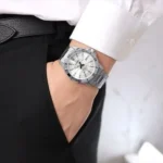 ساعة كاسيو رجالية MTP-VD01D-7CVUDF بقرص أبيض – Casio Analog Men’s Watch 45mm White Dial Stainless Steel