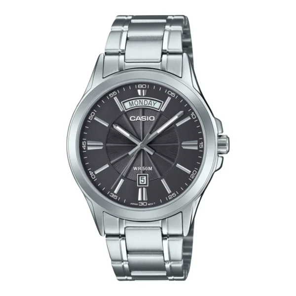 ساعة كاسيو كلاسيك MTP-1381D-8AVDF رجالية – Casio Classic Analog Day-Date 39.9mm Stainless Steel Watch