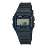 ساعة كاسيو F-91W-1DG رقمية كلاسيكية بسوار ريزين | Casio F-91W-1DG Classic Digital Resin Watch
