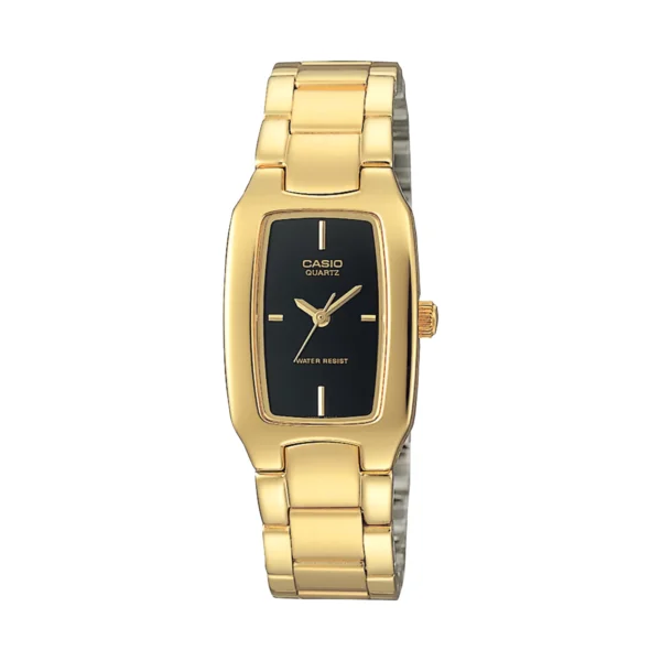 ساعة كاسيو LTP-1165N-1CRDF أنالوج نسائية بسوار ستانلس ستيل مطلي بالذهب | Casio LTP-1165N-1CRDF Analog Women’s Gold-Tone Stainless Steel Watch