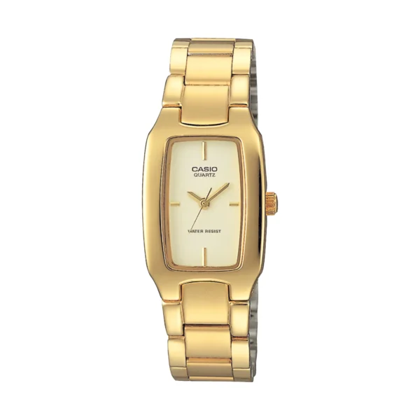ساعة كاسيو LTP-1165N-9CRDF أنالوج نسائية بسوار ستانلس ستيل مطلي بالذهب | Casio LTP-1165N-9CRDF Analog Women’s Gold-Tone Stainless Steel Watch