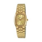 ساعة كاسيو LTP-1169N-9ARDF أنالوج نسائية بسوار ستانلس ستيل مطلي بالذهب | Casio LTP-1169N-9ARDF Analog Women’s Gold-Tone Stainless Steel Watch