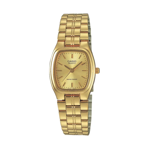 ساعة كاسيو LTP-1169N-9ARDF أنالوج نسائية بسوار ستانلس ستيل مطلي بالذهب | Casio LTP-1169N-9ARDF Analog Women’s Gold-Tone Stainless Steel Watch