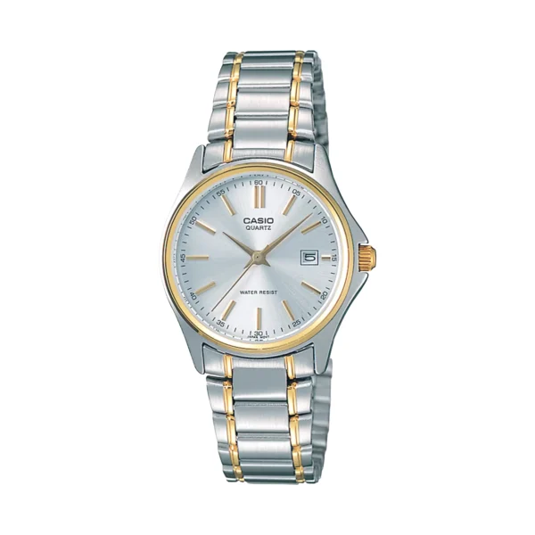 ساعة كاسيو LTP-1183G-7ADF أنالوج نسائية بسوار ستانلس ستيل مطلي بالذهب | Casio LTP-1183G-7ADF Analog Women’s Gold-Tone Stainless Steel Watch