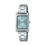 ساعة كاسيو LTP-1234DD-2ADF أنالوج نسائية بسوار ستانلس ستيل مطلي | Casio LTP-1234DD-2ADF Analog Women’s Ion-Plated Stainless Steel Watch