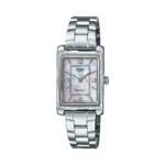 ساعة كاسيو LTP-1234DS-4ADF أنالوج نسائية بسوار ستانلس ستيل مطلي وقرص من عرق اللؤلؤ | Casio LTP-1234DS-4ADF Analog Women’s Ion-Plated Stainless Steel Watch with Mother-of-Pearl Dial