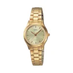 ساعة كاسيو LTP-1275G-9ADF أنالوج نسائية بسوار ستانلس ستيل مطلي بالذهب | Casio LTP-1275G-9ADF Analog Women’s Gold-Tone Stainless Steel Watch