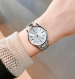 ساعة كاسيو LTP-1303D-7AVDF أنالوج نسائية بسوار ستانلس ستيل مطلي | Casio LTP-1303D-7AVDF Analog Women’s Ion-Plated Stainless Steel Watch