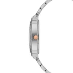 ساعة نسائية كلاسيكية برونزية مستطيلة USPA2114-02 – U.S. Polo Assn. Classic Quartz Women’s Watch 25x41mm Metallic Gray Dial & Rose Gold/Gray Steel Strap