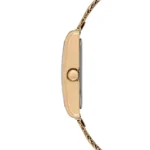 ساعة نسائية كلاسيكية مستطيلة ذهبية USPA2105-06 – U.S. Polo Assn. Classic Quartz Women’s Watch 22x32mm Green Dial & Gold Mesh Strap