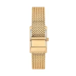 ساعة نسائية كلاسيكية مستطيلة ذهبية USPA2105-06 – U.S. Polo Assn. Classic Quartz Women’s Watch 22x32mm Green Dial & Gold Mesh Strap
