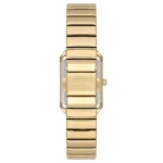 ساعة نسائية كلاسيكية مستطيلة ذهبية USPA2108-05 – U.S. Polo Assn. Classic Quartz Women’s Watch 22.5×33.5mm Metallic Gray Dial & Gold Steel Strap