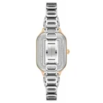 ساعة نسائية كلاسيكية مستطيلة مستديرة ذهبية USPA2113-04 – U.S. Polo Assn. Classic Quartz Women’s Watch 24×38.5mm Metallic Gray Dial & Gray Steel Strap
