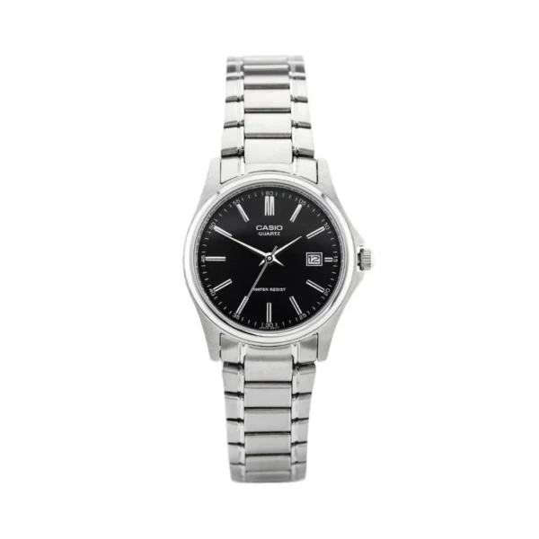 ساعة كاسيو LTP-1183A-1ADF النسائية الكلاسيكية ستانلس ستيل سوداء | Casio LTP-1183A-1ADF Women Classic Black Stainless Steel Watch
