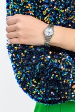 ساعة كاسيو LTP-V002D-7B3UDF النسائية الفضية الكلاسيكية بميناء أبيض | Casio LTP-V002D-7B3UDF Women Silver Classic White Dial Stainless Steel Watch