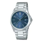 ساعة كاسيو MTP-1183A-2ADF الرجالية الكلاسيكية بميناء أزرق وسوار ستانلس ستيل | Casio MTP-1183A-2ADF Men Blue Dial Classic Stainless Steel Date Watch