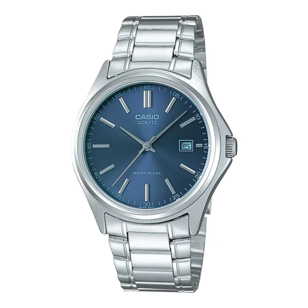 ساعة كاسيو MTP-1183A-2ADF الرجالية الكلاسيكية بميناء أزرق وسوار ستانلس ستيل | Casio MTP-1183A-2ADF Men Blue Dial Classic Stainless Steel Date Watch