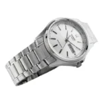 ساعة كاسيو MTP-1239D-7ADF الرجالية الكلاسيكية بميناء أبيض وعرض اليوم والتاريخ | Casio MTP-1239D-7ADF Men White Dial Day-Date Stainless Steel Watch