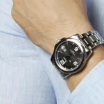 ساعة كاسيو MTP-1314D-1AVDF الرجالية الكلاسيكية السوداء الكبيرة بسوار ستانلس ستيل | Casio MTP-1314D-1AVDF Men Black Big Dial Stainless Steel Date Watch