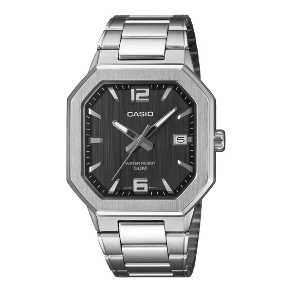 ساعة كاسيو MTP-B195D-1AVDF الرجالية | Casio MTP-B195D-1AVDF Stainless Steel Watch