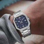 ساعة كاسيو MTP-B195D-2AVDF الرجالية باللون الأزرق | Casio MTP-B195D-2AVDF Blue Dial Stainless Steel Watch