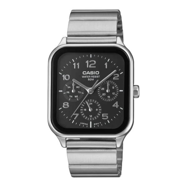 ساعة كاسيو MTP-M306D-1AVDF الرجالية متعددة العدادات | Casio MTP-M306D-1AVDF Stainless Steel Multi-Subdial Watch