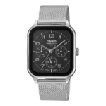 ساعة كاسيو MTP-M306M-1AVDF الرجالية بسوار شبكي ستانلس ستيل | Casio MTP-M306M-1AVDF Stainless Steel Mesh Band Multi-Subdial Watch