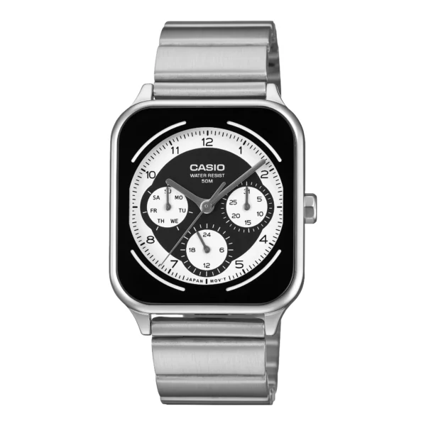 ساعة كاسيو MTP-M307D-1BVDF الرجالية متعددة العدادات ستانلس ستيل | Casio MTP-M307D-1BVDF Stainless Steel Multi-Subdial Watch