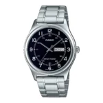 ساعة كاسيو MTP-V006D-1B2UDF الرجالية الكلاسيكية بعرض اليوم والتاريخ – Casio MTP-V006D-1B2UDF Men Day-Date Stainless Steel Watch