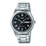 ساعة كاسيو MTP-V006D-1BUDF الرجالية الكلاسيكية بعرض اليوم والتاريخ – Casio MTP-V006D-1BUDF Men Day-Date Stainless Steel Watch