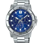 ساعة كاسيو MTP-VD300D-2EUDF الرجالية الكلاسيكية الزرقاء متعددة العدادات ستانلس ستيل – Casio MTP-VD300D-2EUDF Men Blue Dial Stainless Steel Multi-Dial Watch